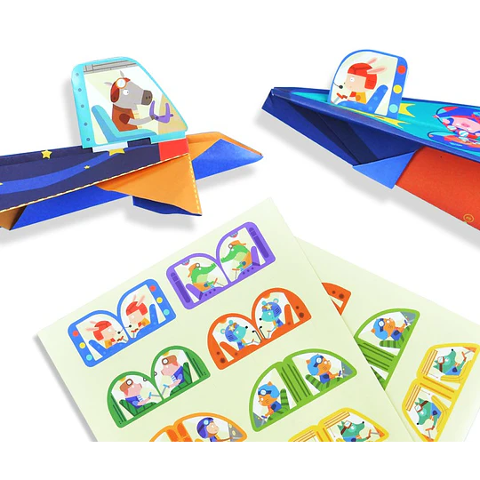 Origami aviones Mideer