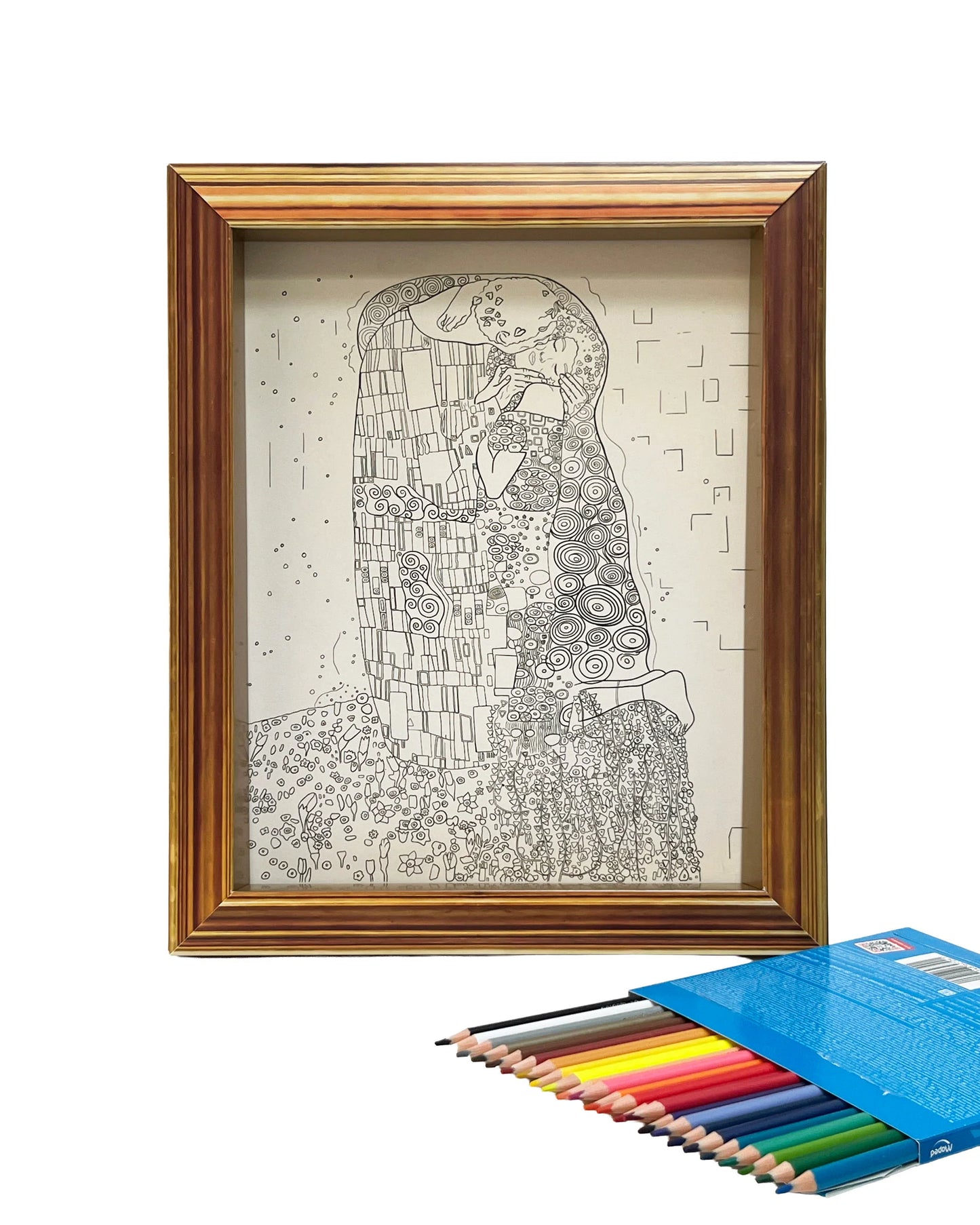 Cuadro Enmarcado para armar y pintar / Gustav Klimt | Magia y Carton
