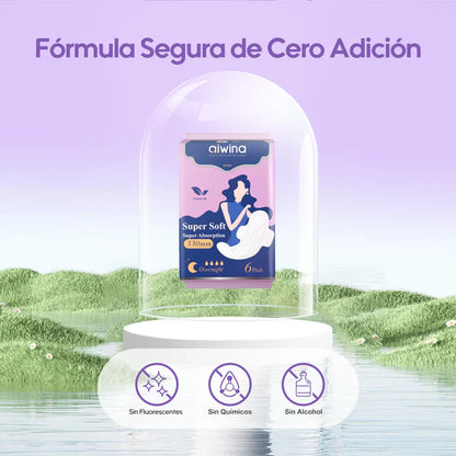 Toallas Femeninas Nocturna 330mm 6 pcs | Aiwina/Aiwibi