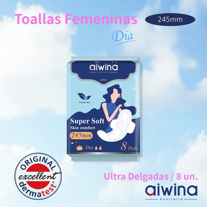 Toallas Femeninas Diurna  245mm 8 pcs | Aiwina/Aiwibi