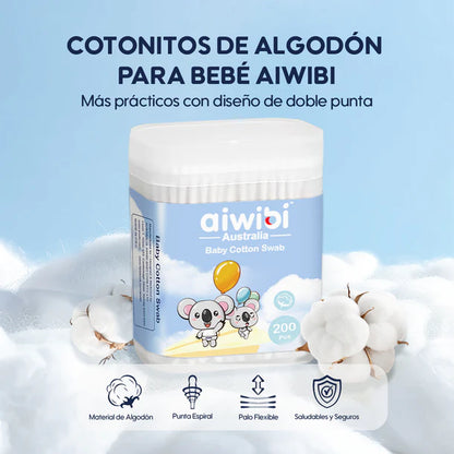 Cotonitos de Algodón para bebés | Aiwibi