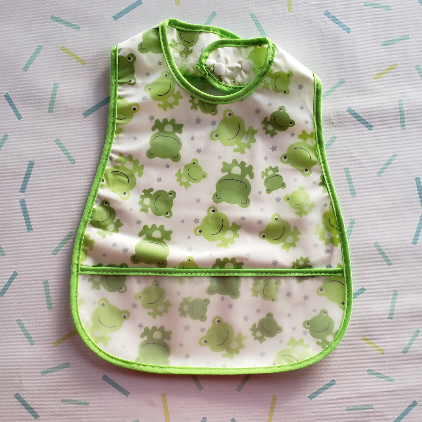 Babero impermeable ranas