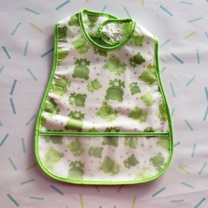 Babero impermeable ranas