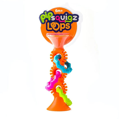 PIPSQUIGZ LOOPS NARANJO, MORDEDORES, SONAJEROS SENSORIALES | Cocolilo