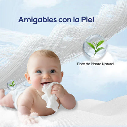 Toallitas húmedas para bebés 99,91% de agua | Aiwibi
