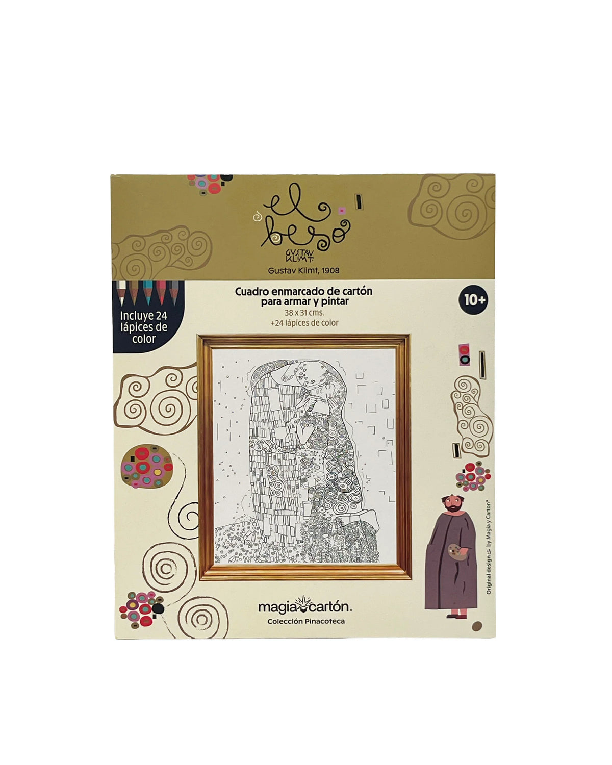 Cuadro Enmarcado para armar y pintar / Gustav Klimt