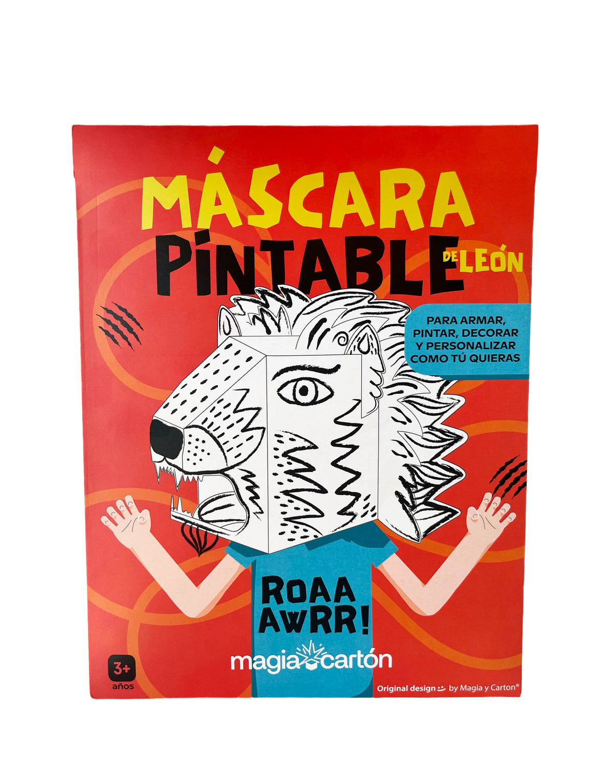 Máscara Pintable de León