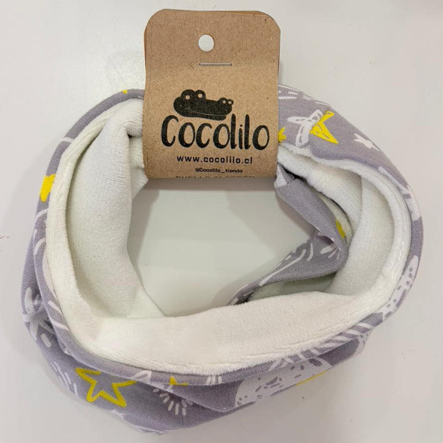 Cuello Cometas Gris c/forro