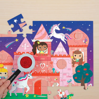 PUZZLE 42PCS CON DIBUJOS SECRETOS, CASTILLO UNICORNIO | Cocolilo