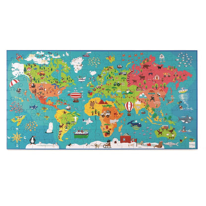 PUZZLE 150PCS, MAPA DEL MUNDO | Cocolilo