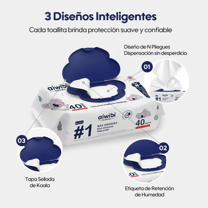Toallitas Húmedas Premium  | Aiwibi